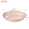 Mesa de Comedor Estilo Nuevo Plato de Hueso Inyectado, Plato de Comedor para el Hogar con Acabado de Lujo, Plato de Frutas para Sala de Estar, Bandeja Pequeña para Guardar Snacks, Alto Valor Estético