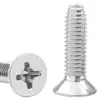 Acero al Carbono Niquelado Cabeza Avellanada en Cruz Rosca Triangular Autorroscante Bloqueo Tornillos de Rosca Triangular Venta al por Mayor M2/M3/M5/M6