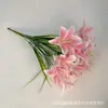 Flor de Lírio de Haste Única Simulada Atacado Decoração de Casa Flor Lírio Flor Artificial