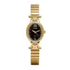 Reloj de pulsera de nicho de moda, simple y lujoso, reloj británico incrustado de diamantes, elegante reloj ovalado de moda para mujer de comercio exterior al por mayor
