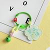 Tarjeta de texto acrílico creativo estilo ins sin plátano verde llavero colgante pequeño fresco adornos de decoración para bolsa
