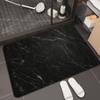 Alfombrilla absorbente de baño con diatomeas y diseño de mármol, antideslizante, para puerta de entrada de baño y cocina, de alta calidad