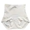 Pantaletas moldeadoras de tacto nude de cintura alta sin costuras para control de abdomen para mujer, cálidas de otoño e invierno con entrepierna antibacteriana de seda de morera, cómoda ropa interior triangular que levanta los glúteos
