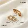 027 Liga de Concha Cuidadosamente Selecionada Conexão de Peito Fivela de Metal Acessórios de Forma Irregular Fivela de Parafuso para Lenço Lenço