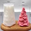 Serie Navideña Molde de Silicona para Árbol de Navidad DIY Pino Vela Aromática Yeso Decoración del Hogar