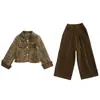 Conjunto elegante de primavera y otoño estilo coreano para niña pequeña 2026 nuevo y estiloso conjunto de otoño de dos piezas para pequeñas princesas
