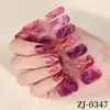 Película de Esmalte de Uñas Transfronteriza Zhengxiang Estilo Oscuro Degradado Manchado Pegatinas para Uñas Estilo Gótico Oscuro Japonés Coreano Pegatinas de Manicura Estampadas en Caliente