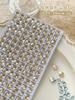 Decorações de Nail Art com Diamantes, Coração Longo de Ângulo Reto em Forma de Gota d'Água, Decorações Quadradas de Gelo Transparente Usáveis para Unhas, Acessórios de Estilo Palaciano no Atacado