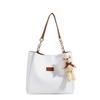 Bolso de mano sencillo con textura, bolso de viaje, nuevo y popular bolso de hombro para mujer de color sólido, bolso de mujer de gran capacidad de color sólido.