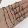 10 peças/pacote 45 + 5cm Corrente pronta para DIY material de ferro acessórios de joalheria corrente de colar