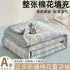 Colcha de Verano de Algodón Puro de Xinjiang Rellena de Algodón Lavable a Máquina sin Estampado Colcha Delgada Colcha de Verano para Aire Acondicionado Colcha Fresca de Verano Delgada