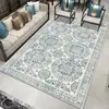 Alfombra Plegable Lavable de Imitación Cachemir Estilo Étnico Persa de Amazon Alfombra de Mesita de Noche para Dormitorio Alfombra Lavable a Máquina