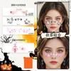 Adesivo de maquiagem colorida para Halloween Adesivo de tatuagem facial para homens e mulheres Adesivo de adereços de uso cosmético Vestir-se Presente à prova d'água