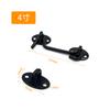 Gancho de viento para ventana de acero inoxidable negro al por mayor de fábrica gancho de ventana engrosado gancho accesorios de gancho fijo para puertas y ventanas viejas