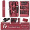 Kit de corta-unhas para comércio exterior conjunto de 24 peças corta-unhas de alta qualidade ferramentas de manicure aparador de pelos do nariz faca de pedicure limpador de ouvido corta-unhas