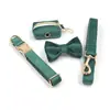 Conjunto Especial de Coleira e Guia de Veludo Cisne para Cachorro Suporte para Saquinhos de Cocô para Cães Pequenos e Médios