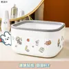Bonito Cubo de Basura de Escritorio, Pequeño Lujoso Creativo Cesto de Papel para el Hogar, Contenedor de Almacenamiento Portátil Estilo Ins para Mesa de Café