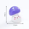 Cogumelo Pequeno Torto Fofo Legume Decoração DIY Fofa Acessórios Miniatura Saco Surpresa Enfeites de Mesa para Mini Carro