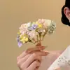 Pasador de Tela con Flor Estrellada, Estilo Bosque Dulce y Fresco, Pasador Versátil, Accesorio para el Cabello de Gama Alta Nicho para Mujeres