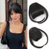 Flequillo de Aire Peluca para Mujer Flequillo Falso 3D Flequillo Natural Invisible Sin Rastro Peluca Esponjosa de Fibra Química Pieza