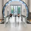 Portão de pedestres para edifícios de escritórios e instituições médicas e de beleza, portão de vaivém de porta dupla com reconhecimento facial para visitantes