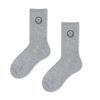 Calcetines Deportivos de Moda para Hombre Otoño e Invierno Retro Sonriente para Mujer Media Pantorrilla Coreano Americano Ins Calcetines de Baloncesto Blanco