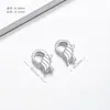 Pulseira colar com fecho de prata S925 conector de mola de cabeça dupla fecho de retenção de cor material para joias DIY acessórios de alta qualidade