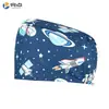 Gorro Quirúrgico Estampado Femenino Algodón Puro Gorro de Enfermera Gorro Baotou Nacido de la Luna Doctor de Clínica Dental y Estomatológica Gorro de Trabajo Masculino