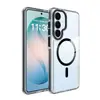 Aplicável transfronteiriço para capa de celular transparente Samsung s26plus s24 duas cores à prova de queda s25Ultra capa protetora magnética