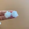 Estilo Pintura al Óleo Jardín de Monet Pendientes de Flor de Amor Perla Pendientes de Temperamento de Moda Lujo Ligero Pendientes de Gama Alta Venta al por Mayor