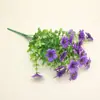 Plantas Verdes Simuladas Eucalipto de Sete Pontos Eucalipto Violeta Flores Artificiais de Plástico Decoração de Casa Enfeites Flores Simuladas Atacado