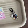 Chaveiro Pinguim Pingu Pequeno Peixe Pingente Acrílico Dupla Face Desenho Animado Fofo Pingente de Bolsa Presente para Melhor Amigo