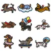 Parches Bordados de Perros Lindos, Cosibles y Termoadhesivos, para Chaquetas de Mezclilla / Decoraciones de Uniformes Escolares