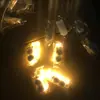 Caixa de Bateria Botão Ledcr2032 Fio de Cobre Cordão de Luzes Luzes de Natal à Prova d'Água Luzes de Fio de Cobre para Interior 1m Quente Super Brilhante