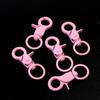 Chaveiro de metal pintado colorido pingente de boneca para bolsa material chaveiro de cachorro com fecho lagosta acessórios de joias DIY