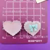 Pajarita geométrica transparente simulada, estrella, corazón, accesorios de resina DIY para pinzas de pelo, fundas de teléfono y zuecos