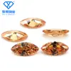 Gema artificial zircon ojo de caballo color piedra desnuda zircon ojo de caballo fondo afilado zircon en forma de ojo de caballo