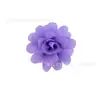 Flor de Zapatos Simulada Accesorios para Ropa Flor de Cabeza de Gasa de 7 cm Flor de Cabeza para Niños DIY Accesorios de Flor para Ropa Multicolor en Stock Venta al por Mayor