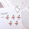 Acessórios populares para nail art de Natal: estrelas translúcidas, bonecos de neve, renas, árvores de Natal, decorações de resina para capa de celular