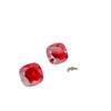 Adornos de diamantes para uñas de angora roja, para otoño e invierno, con dijes plateados, grandes, rojos, de alta calidad, con base ovalada y puntiaguda, con forma especial para decorar uñas.