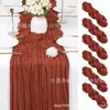 Amazon Bali Mantel de Tela Plisada Decoración para Bodas Fiestas Festivas Mantel de Gasa Transparente Retorcida Venta al por Mayor