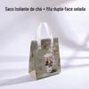 Bolsa Térmica Não Tecida, Bolsa Aluminizada, Bolsa para Embalagem de Café para Levar e Chá de Leite, Bolsa de Folha de Alumínio, Bolsa de Embalagem, Bolsa Tote