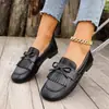 Zapatos planos sin cordones retro con flecos transfronterizos, puntera fina, nueva colección primavera/otoño, puntera cuadrada, suela blanda, mocasines casuales, venta al por mayor