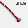 Cuerda Redonda de Poliéster con Patrón de Puntos de Colores de 5 mm Hilada en Núcleo para Tejido Hecho a Mano DIY, Moda Personalizada, Cuerda Decorativa Práctica para Cinturas, Sombreros y Pantalones