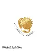 Venta Caliente Transfronteriza Europea y Americana Anillo Abierto de Acero Inoxidable Moda Femenina de Lujo Ligero Versátil Sin Decoloración En Stock Al Por Mayor