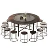Mesa Plegable Mesa de Comedor Redonda para el Hogar Mesa de Comedor para Apartamento Pequeño Mesa Redonda Grande Desmontable Simple para Alquiler Restaurante