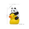 Pato de Montar, Panda Gigante Sólido, Jardinería Estéreo, Adornos Creativos, Muñecas de Caja Sorpresa Gashapon, Regalos de Escritorio