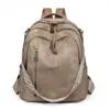 Mochila feminina transfronteiriça 2026 novo modelo couro macio casual mochila de viagem popular retrô grande capacidade mochila escolar para estudante