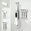 Soporte para cepillo de dientes eléctrico Baño Soporte de almacenamiento para cabezales de cepillo de dientes Compatible con Oral-B Philips Smile+ Xiaomi
