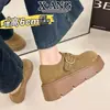 Sapatos Femininos Birkenstock-Style de Couro Genuíno com Solado Grosso Aumenta-Altura, Cobertura Total, Solado Macio, Confortáveis, Adequados para Combinar com Saias, Mocassins Casuais